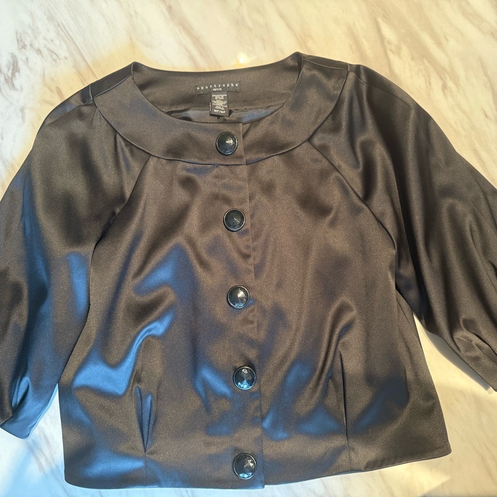 Apostrophe Black Blazer Classic Suit Jacket